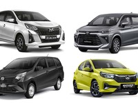 Kolase mobil Toyota Avanza, Toyota Calya, Daihatsu Sigra, Honda Brio. (Dok. Toyota, Daihatsu, Honda)