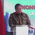 Menko Perekonomian, Airlangga Hartarto saat menghadiri acara pendaratan kabel bawah laut Nongsa Changi Cable di Nongsa Digital Park, Batam, Kepulauan Riau, Senin (20/7/2026). (Tangkapan Layar Youtube/PerekonomianRI)