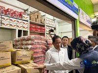 Peluncuran Warung Pangan di Pasar Tebet Timur, Senin (20/7/2026). (CNBC Indonesia/Elga Nurmutia)