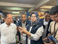 Peluncuran Warung Pangan di Pasar Tebet Timur, Senin (20/7/2026). (CNBC Indonesia/Elga Nurmutia)