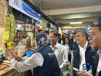 Peluncuran Warung Pangan di Pasar Tebet Timur, Senin (20/7/2026). (CNBC Indonesia/Elga Nurmutia)