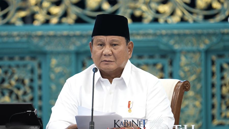 Presiden Prabowo pada Sidang Kabinet Paripurna, Istana Negara, 20 Juli 2026. (YouTube/Sekretariat Presiden)