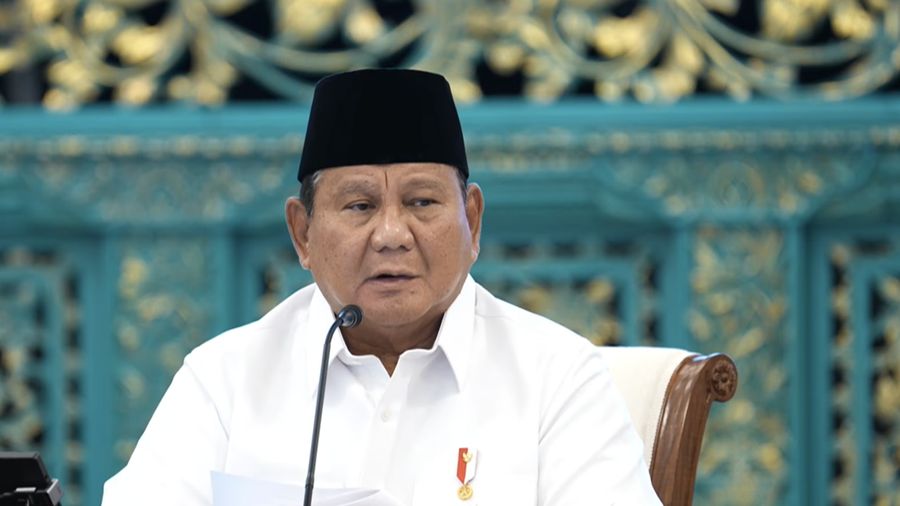 Presiden Prabowo pada Sidang Kabinet Paripurna, Istana Negara, 20 Juli 2026. (YouTube/Sekretariat Presiden)