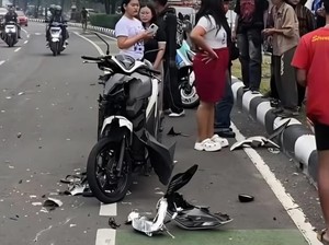 Tabrakan di Pakansari Bogor gegara Pemotor RX King Lawan Arah, 3 Orang Luka