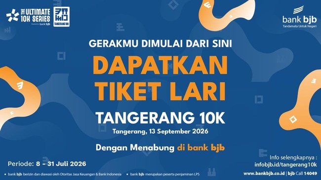 Begini Cara Mudah Anti Ribet Dapat Tiket Lari Tangerang 10K