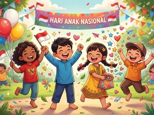 50 Twibbon Hari Anak Nasional 2026 yang Lucu, Meriah, dan Penuh Warna, Gratis!