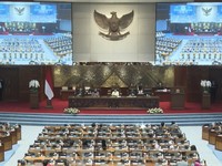 Ketua DPR RI, Puan Maharani saat dalam Rapat Paripurna DPR RI ke-26 Masa Persidangan V Tahun Sidang 20252026 di Komplek Parlemen, Jakarta, Selasa (21/7/2026). (Tangkapan Layar Youtube/DPR RI)