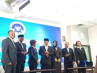 Konferensi pers di Kantor BGN, Jakarta, Selasa (21/7/2026). (CNBC Indonesia/Martyasari Rizky)