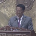 Menteri Hukum RI, Supratman Andi Agtas saat dalam Rapat Paripurna DPR RI ke-26 Masa Persidangan V Tahun Sidang 2025–2026 di Komplek Parlemen, Jakarta, Selasa (21/7/2026). (Tangkapan Layar Youtube/DPR RI)