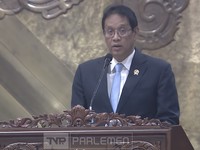 Menteri Keuangan (Menkeu), Purbaya Yudhi Sadewa saat dalam Rapat Paripurna DPR RI ke-26 Masa Persidangan V Tahun Sidang 2025–2026 di Komplek Parlemen, Jakarta, Selasa (21/7/2026). (Tangkapan Layar Youtube/DPR RI)
