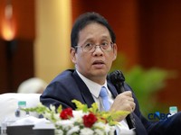 Menteri Keuangan (Menkeu), Purbaya Yudhi Sadewa saat menyampaikan pemaparan dalam konferensi pers APBN KiTa Edisi Juli 2026 di kantor pusat Kementerian Keuangan, Jakarta Pusat, Selasa (21/7/2026). (CNBC Indonesia/Muhammad Sabki)