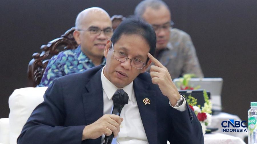 Menteri Keuangan (Menkeu), Purbaya Yudhi Sadewa saat menyampaikan pemaparan dalam konferensi pers APBN KiTa Edisi Juli 2026 di kantor pusat Kementerian Keuangan, Jakarta Pusat, Selasa (21/7/2026). (CNBC Indonesia/Muhammad Sabki)