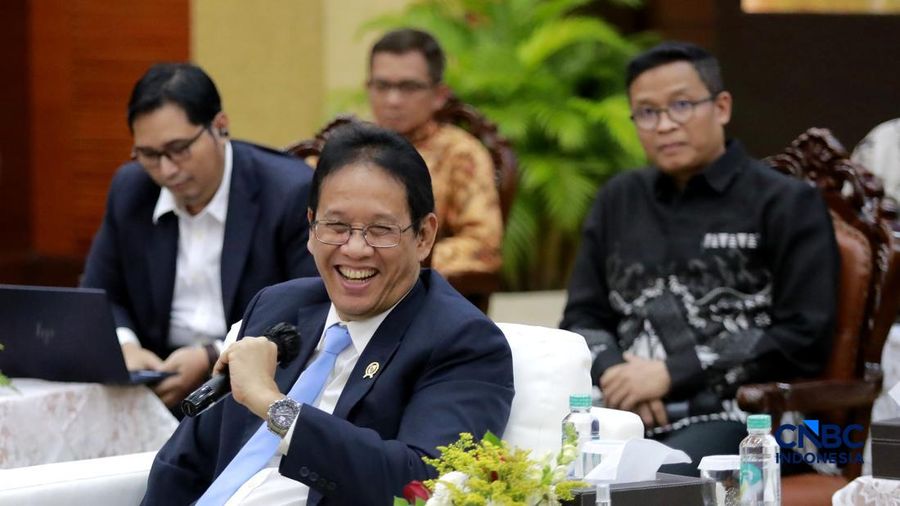 Menteri Keuangan (Menkeu), Purbaya Yudhi Sadewa saat menyampaikan pemaparan dalam konferensi pers APBN KiTa Edisi Juli 2026 di kantor pusat Kementerian Keuangan, Jakarta Pusat, Selasa (21/7/2026). (CNBC Indonesia/Muhammad Sabki)