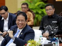 Menteri Keuangan (Menkeu), Purbaya Yudhi Sadewa saat menyampaikan pemaparan dalam konferensi pers APBN KiTa Edisi Juli 2026 di kantor pusat Kementerian Keuangan, Jakarta Pusat, Selasa (21/7/2026). (CNBC Indonesia/Muhammad Sabki)