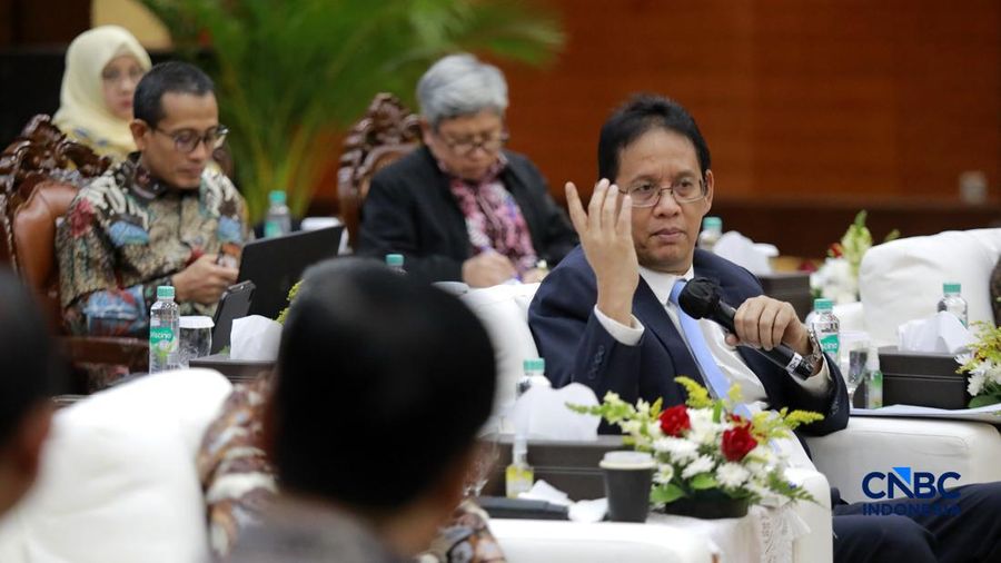 Menteri Keuangan (Menkeu), Purbaya Yudhi Sadewa saat menyampaikan pemaparan dalam konferensi pers APBN KiTa Edisi Juli 2026 di kantor pusat Kementerian Keuangan, Jakarta Pusat, Selasa (21/7/2026). (CNBC Indonesia/Muhammad Sabki)