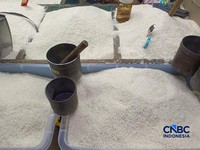 Pantauan harga pangan di Pasar Rumput, Jakarta Selatan, Selasa (21/7/2026). (CNBC Indonesia/Martyasari Rizky)
