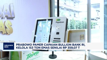 Prabowo Pamer Capaian Bullion Bank RI, Kelola 153 Ton Emas