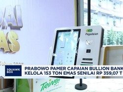 Prabowo Pamer Capaian Bullion Bank RI, Kelola 153 Ton Emas