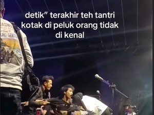 Bikin Shock! Tantri Kotak Mendadak Dipeluk Orang Tak Dikenal Saat Manggung