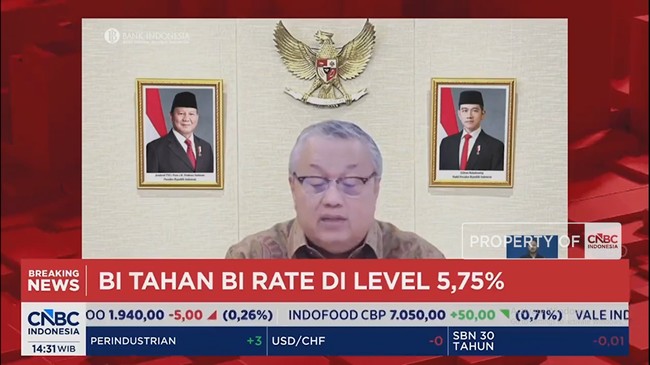Video: Tok! BI Tahan Level Suku Bunga Acuan di 5,75%