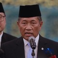 Donny Ermawan Taufanto saat dilantik sebagai Gubernur Universitas Republik Indonesia oleh Presiden Prabowo Subianto di Istana Merdeka, Jakarta, Rabu (22/7/2026). (CNBC Indonesia/Muhammad Sabki)