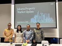 Head of Research & Consulting CBRE Indonesia, Anton Sitorus dalam Media Briefing CBRE Indonesia, Rabu (22/7/2026). (CNBC Indonesia/Elga Nurmutia)