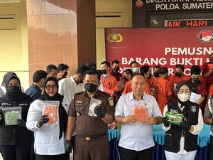 Polda Sumsel Musnahkan Barang Bukti Narkotika Senilai Rp 7,9 Miliar