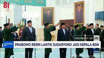 Prabowo Resmi Lantik Sudaryono Jadi Kepala BGN