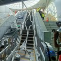 Suasana aktivitas pekerja saat pengerjaan proyek MRT Fase 2A di Jakarta, Rabu (22/7/2026). (CNBC Indonesia/Ferry Sandi)