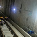 Suasana aktivitas pekerja saat pengerjaan proyek MRT Fase 2A di Jakarta, Rabu (22/7/2026). (CNBC Indonesia/Ferry Sandi)