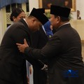 Sudaryono saat dilantik sebagai Kepala Badan Gizi Nasional (BGN) oleh Presiden Prabowo Subianto di Istana Merdeka, Jakarta, Rabu (22/7/2026). (CNBC Indonesia/Muhammad Sabki)