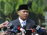 Wakil Menteri Pertanian (Wamentan) Sudaryono saat tiba di Istana Merdeka, Jakarta, Rabu (22/7/2026). (CNBC Indonesia/Muhammad Sabki)