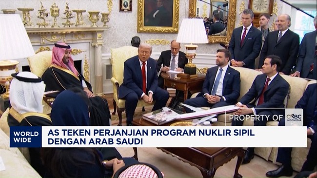 Video: AS Teken Perjanjian Program Nuklir Sipil dengan Arab Saudi