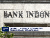 Hingga 21 Juli 2026, BI Beli SBN Rp188,68 Triliun