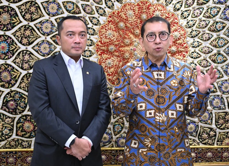 Presiden Prabowo Subianto menerima kunjungan kehormatan Direktur Federal Bureau of Investigation (FBI) Amerika Serikat, Kash Patel, di Kertanegara, Jakarta, pada Rabu, 22 Juli 2026. (Dok. Sekretariat Presiden)