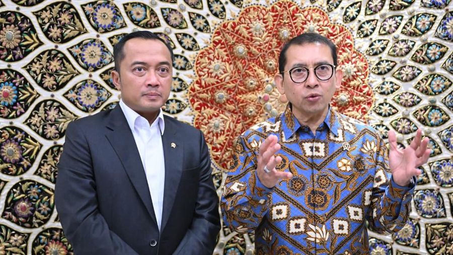 Mensesneg Prasetyo Hadi dan menteri Kebudayaa Fadli Zon. (Dok. Sekretariat Presiden)