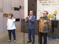 Pertemuan delegasi bisnis Republik Rakyat Tiongkok (RRT) dan Kedutaan Besar Republik Indonesia untuk RRT dengan Kementerian Koordinator Bidang Perekonomian di Jakarta, Kamis (23/7/2026). (CNBC Indonesia/Robertus Andrianto Serin)