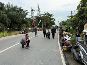 Mobil Tergelincir-Tabrak Pemotor Lalu Masuk Jurang di Samarinda, 1 Tewas