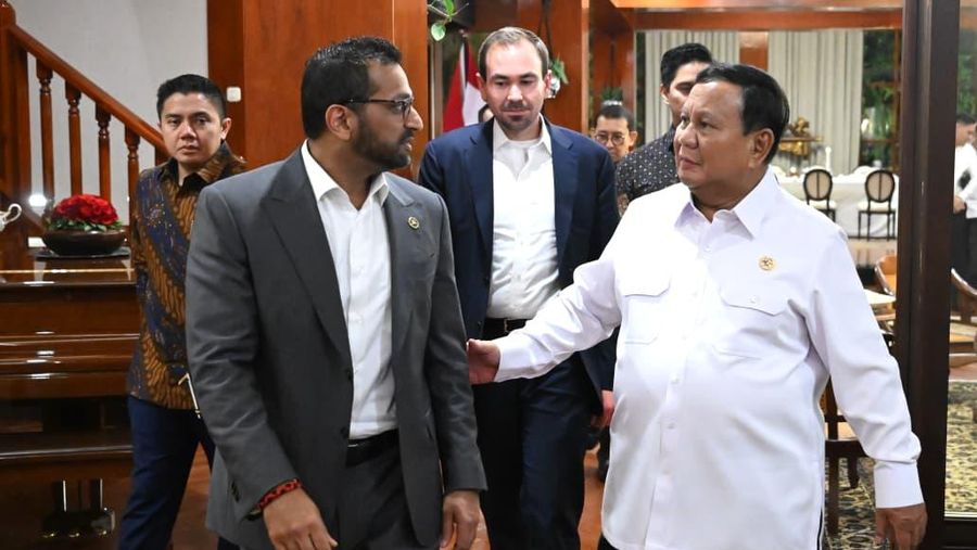 Presiden Prabowo Subianto menerima kunjungan kehormatan Direktur Federal Bureau of Investigation (FBI) Amerika Serikat, Kash Patel, di Kertanegara, Jakarta, pada Rabu, 22 Juli 2026. (Dok. Sekretariat Presiden)