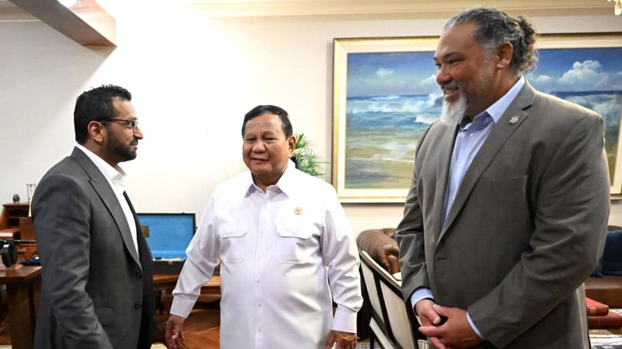 Presiden Prabowo Subianto menerima kunjungan kehormatan Direktur Federal Bureau of Investigation (FBI) Amerika Serikat, Kash Patel, di Kertanegara, Jakarta, pada Rabu, 22 Juli 2026. (Dok. Sekretariat Presiden)