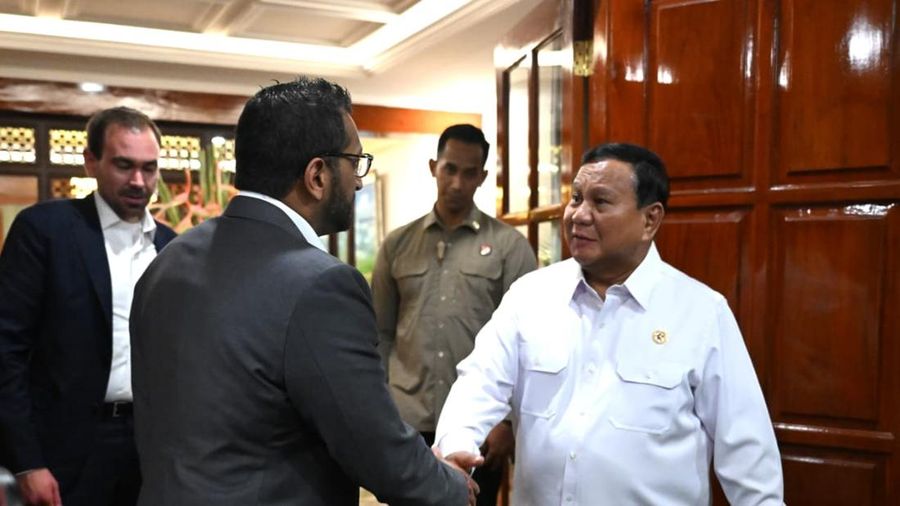 Presiden Prabowo Subianto menerima kunjungan kehormatan Direktur Federal Bureau of Investigation (FBI) Amerika Serikat, Kash Patel, di Kertanegara, Jakarta, pada Rabu, 22 Juli 2026. (Dok. Sekretariat Presiden)