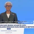 ECB Tahan Suku Bunga 2,25%, Buka Peluang Naik September