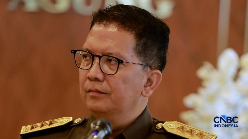 Jaksa Agung Muda Bidang Tindak Pidana Khusus (Jampidus), Kuntadi dalam konferensi pers usai pelantikan di Gedung Kejagung, Jakarta, Jumat (24/7/2026). (CNBC Indonesia/Muhmmad Sabki)