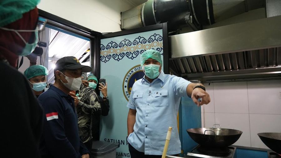 Sidak perdana Kepala Badan Gizi Nasional (BGN) Sudaryono ke sejumlah dapur SPPG di Bogor, Jumat (24/7/2026). (Dok. Biro Humas BGN)