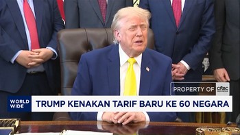 Trump Kenakan Tarif Baru ke 60 Negara