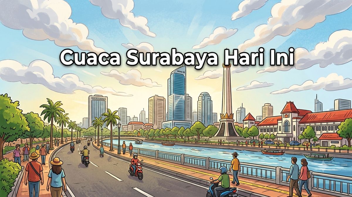 Panas Terik, Suhu Surabaya Hari Ini Tembus 33 Derajat Celsius