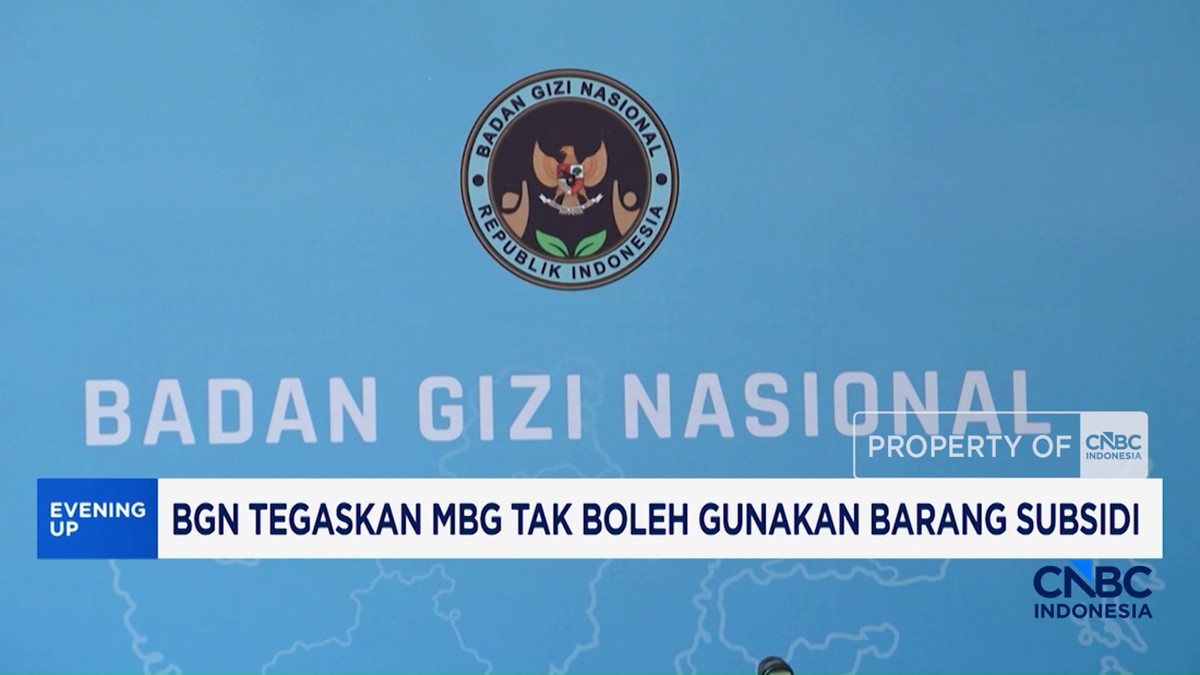 Video: BGN Tegaskan MBG Tak Boleh Gunakan Barang Subsidi