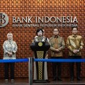 Deputi Gubernur Senior Bank Indonesia (BI), Destry Damayanti saat menyampaikan konferensi pers di Bank Indonesia, Jakarta, Senin (27/7/2026). (Dok. Bank Indonesia)
