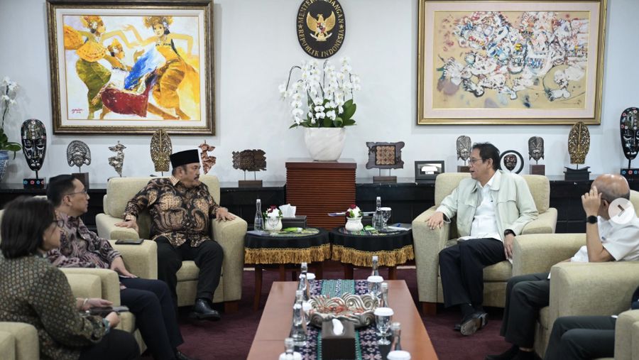 Menteri Keuangan Purbaya Yudhi Sadewa bertemu Menteri Perencanaan Pembangunan Nasional (PPN)/Kepala Bappenas Rachmat Pambudy, Senin (27/7/2026). (Tangkapan layar Instagram @menkeuri)