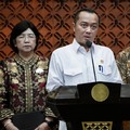 Menteri Sekretaris Negara, Prasetyo Hadi saat menyampaikan konferensi pers di Bank Indonesia, Jakarta, Senin (27/7/2026). (Dok. Bank Indonesia)